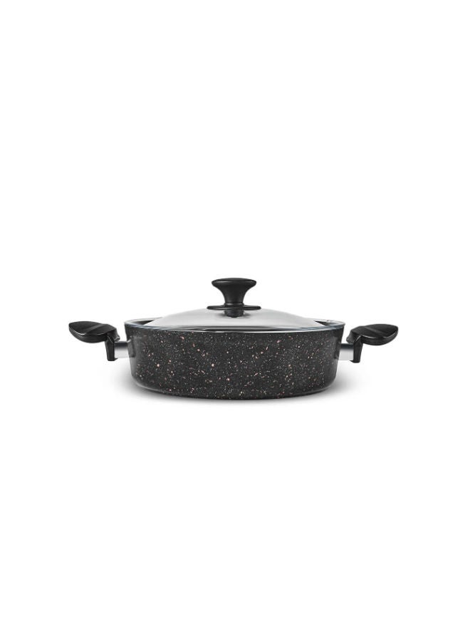 Karaca Biogranit Azelya 7-Piece Cookware Set  -Black/Gold - Image 2